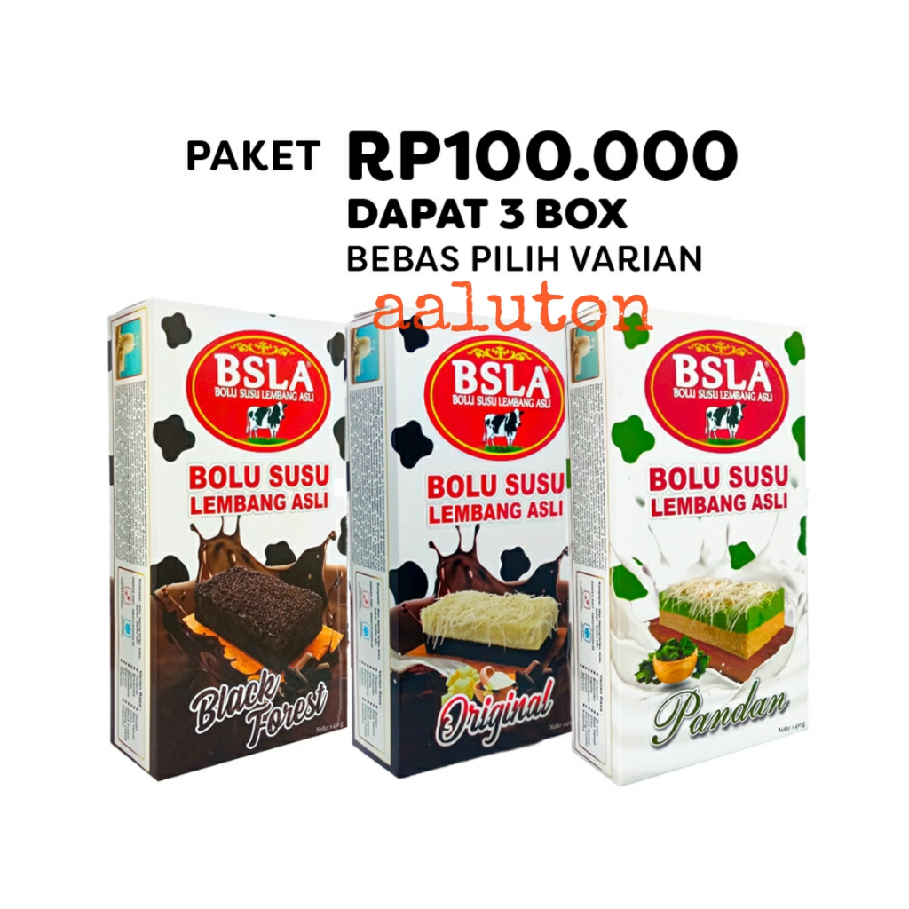 

Bolu Susu Lembang Triple Pack / Paket Bolu susu Lembang by request Hemat Euy!