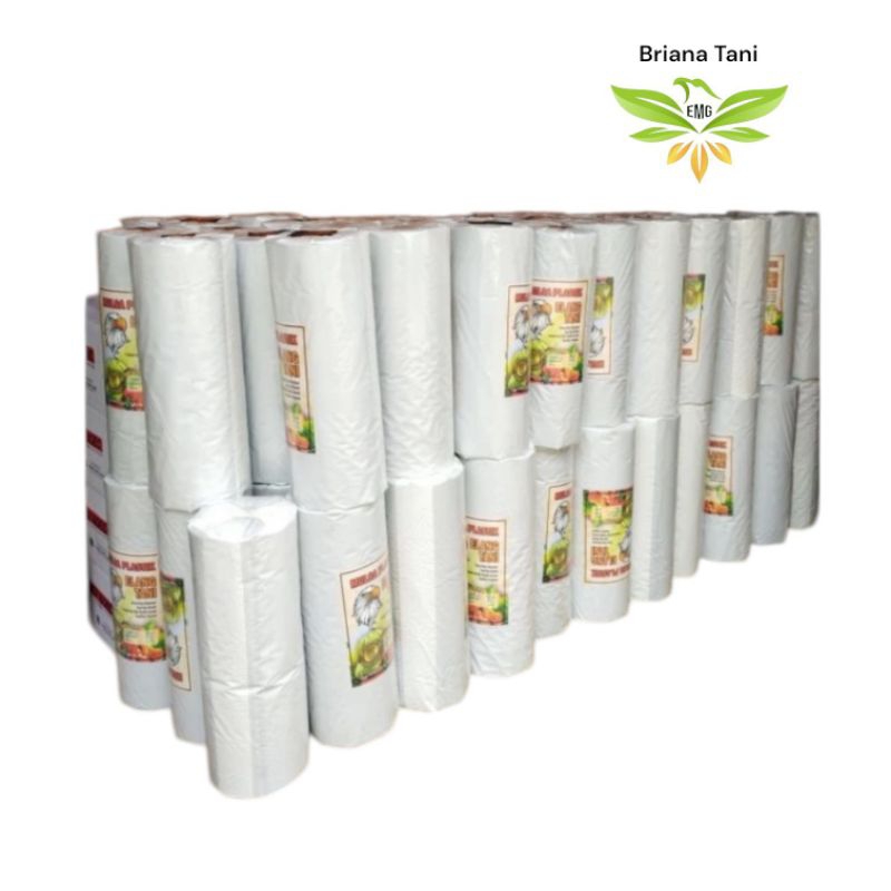 ￼Plastik Mulsa Hitam Perak Elang Tani Ukuran 60cm, Ketebalan 0.30 micron, Berat 17.29/ mulsa bell