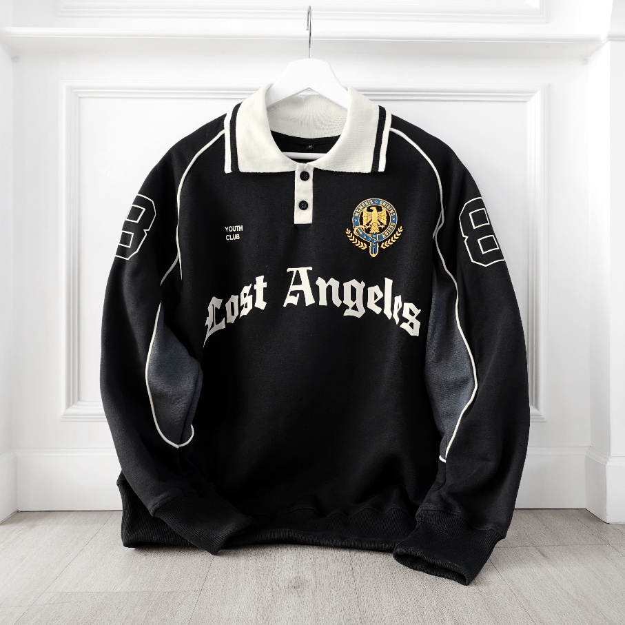 KODE C69Q RUGBY CREWNECK  LOSTANGELES