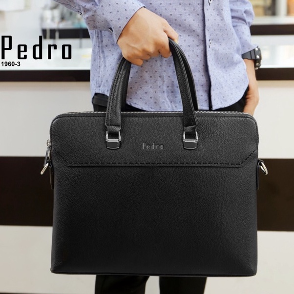 KODE C17U Promo grosir tas kantor pria pedro 1963  tas laptop selempang bisa jinjing Import