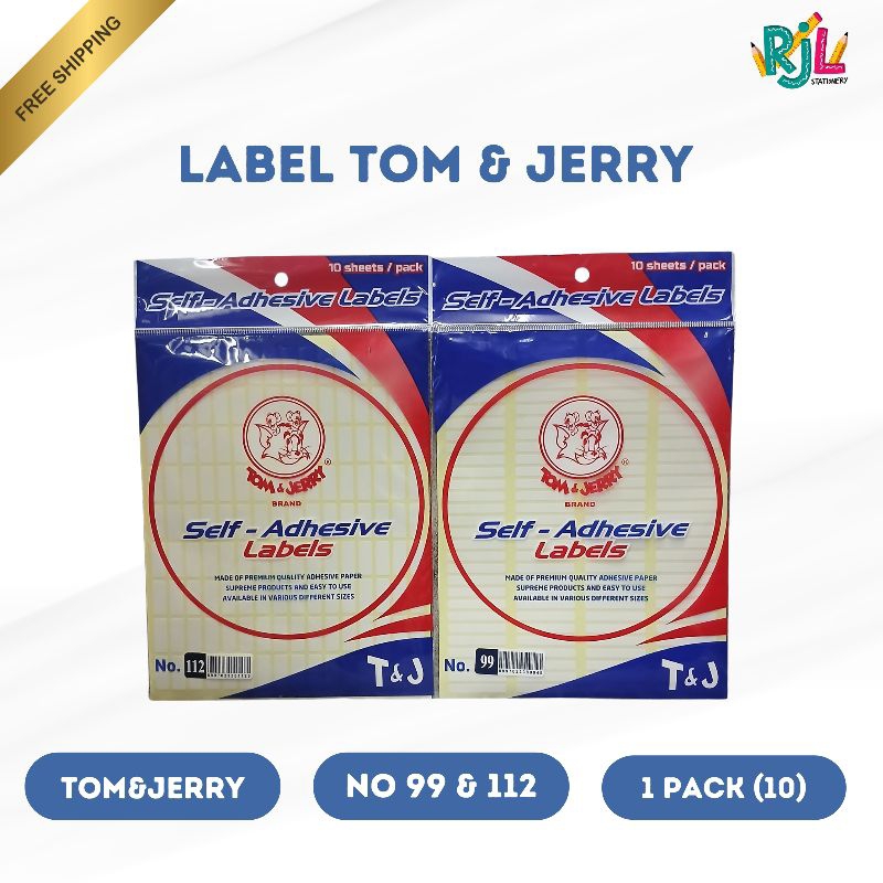 

Label Tom & Gerry | No 99 & 112 | 1 Pack (10)