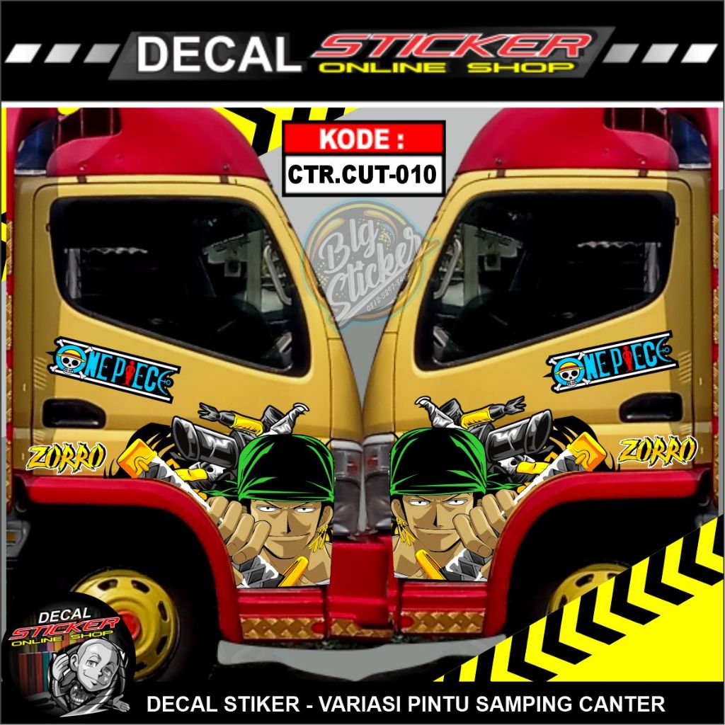 STIKER MOBIL TRUK DECAL PRINT VARIASI PINTU KANAN KIRI TRUCK CANTER
