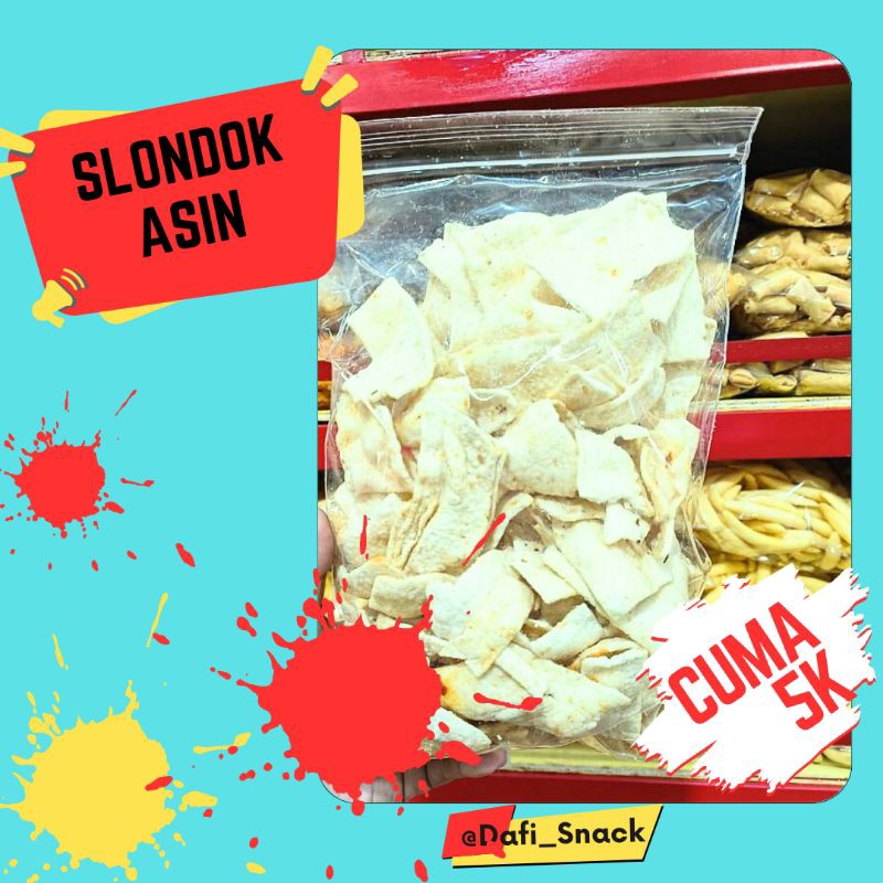 

Snack Kue cemilan Slondok asin 80gr