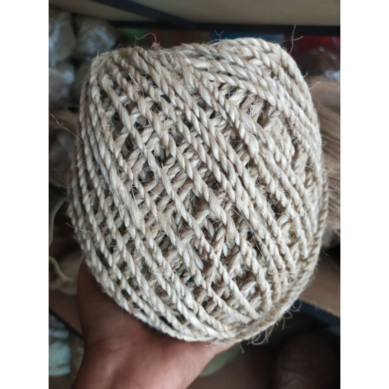 

Tali Rami Sisal Serat Nanas 3mm meteran/50meter/100meter Tali kerajinan serat alam