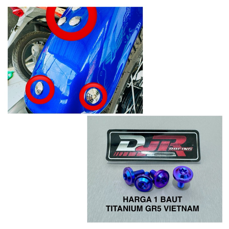 BAUT SPAKBOR BELAKANG RX KING RXKING TITANIUM GR5 model PAYUNG original VIETNAM