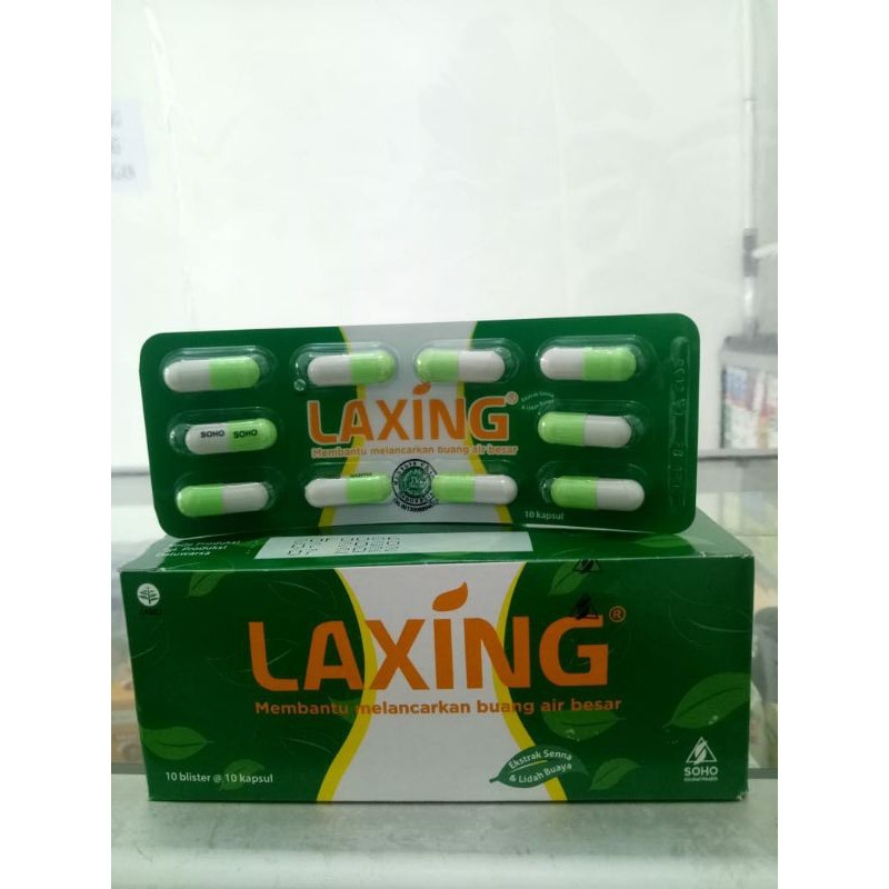 Laxing strip 10 kapsul .Pelancar bab/Obat Pencahar/pelangsing perut