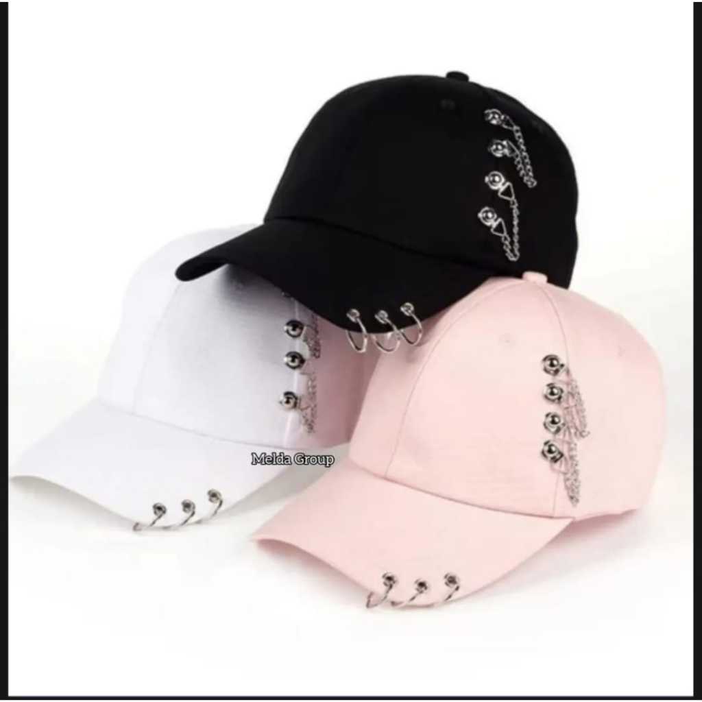 Topi Anting Pria Keren - Topi Ring Kpop Bintang - Topi Anting Bintang Kpop - Topi Ring Kpop Anting -