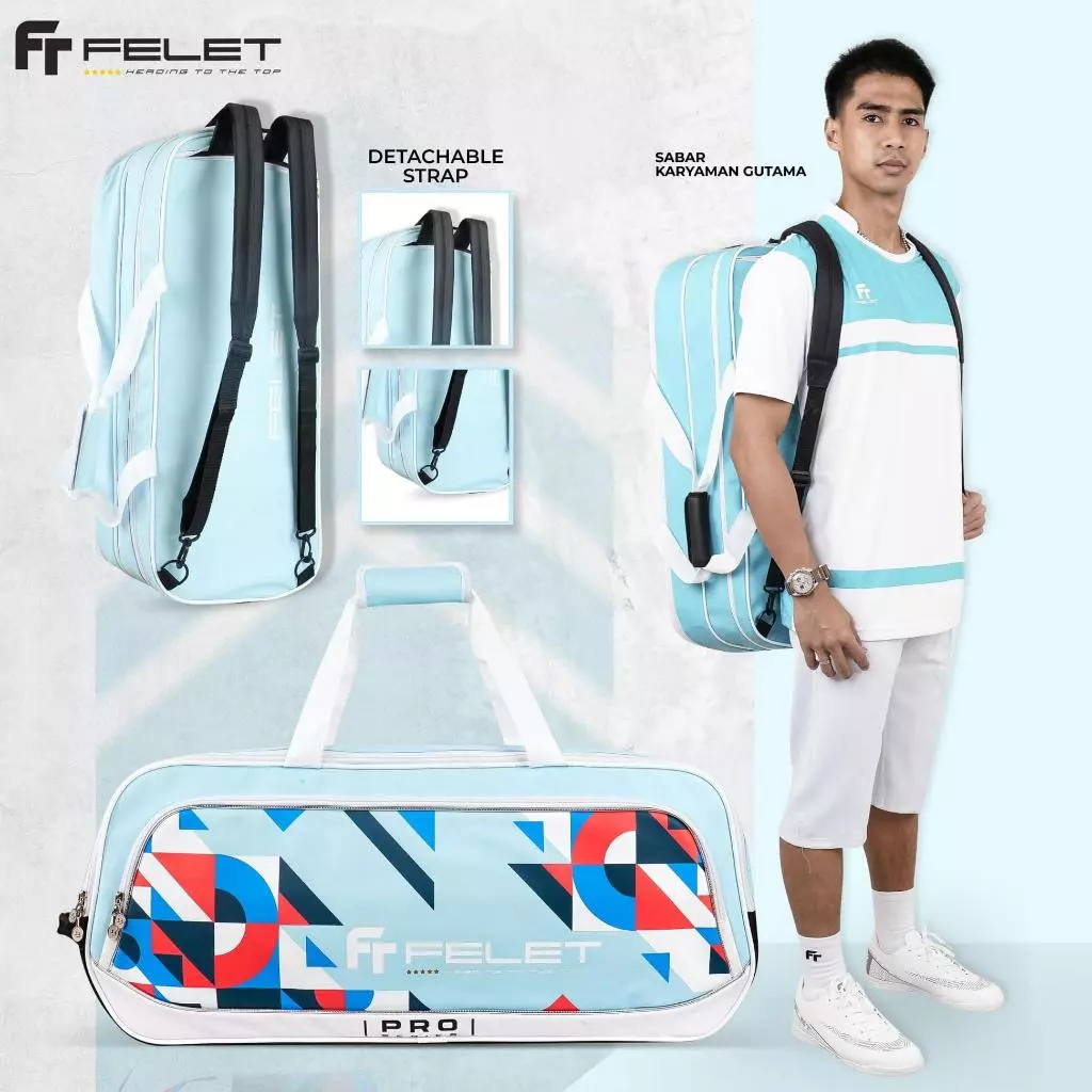 Felet SMART PRO 10 TOURNAMENT BAG With Thermal - Tas Raket Badminton Original Felet