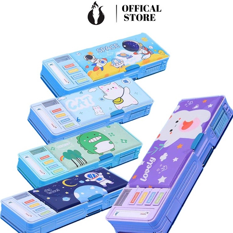 

KODE L1N Kotak Pensil Multifungsi Lengkap Peruncing Gunting Isolasi Penghapus Penggaris