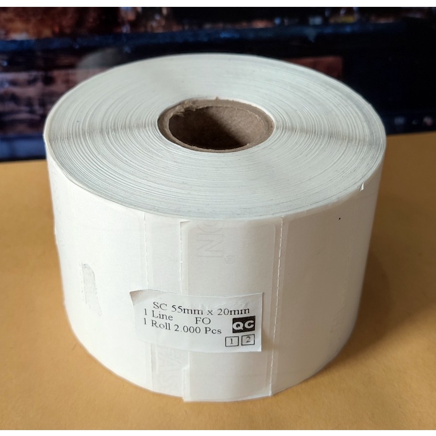 

KODE G33Y ETIKET LABEL SEMICOATED 55x2 ISI 2PCS STIKER BARCODE 55 X 2
