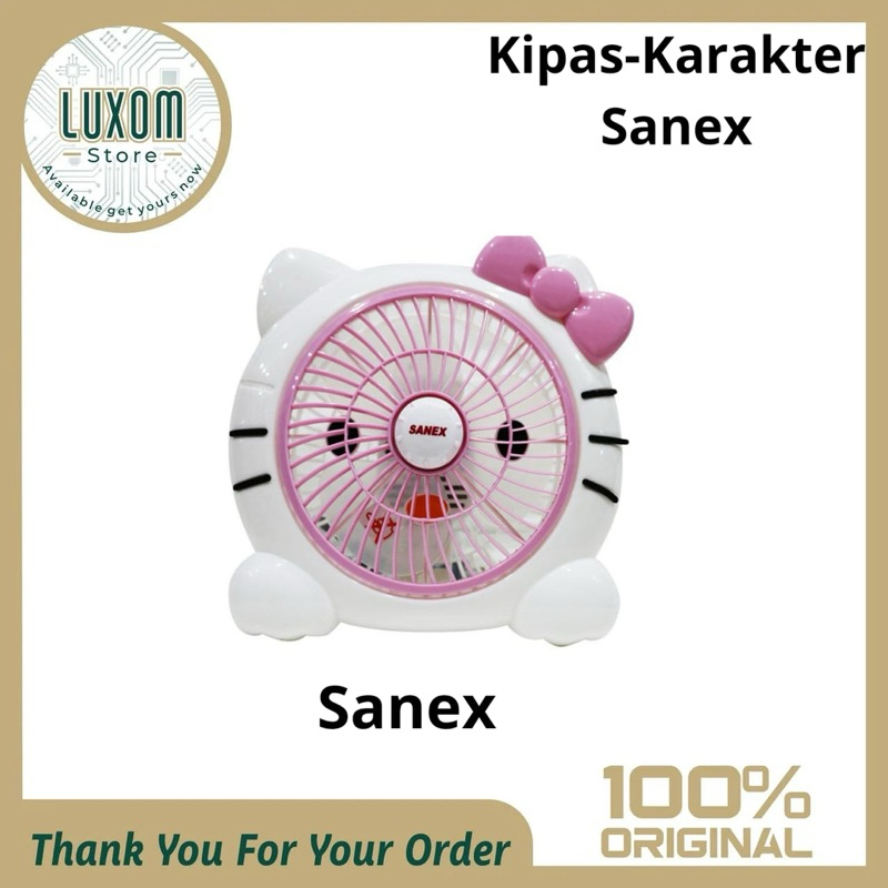 Kipas Karakter Sanek/Kipas meja/8inch/hemat listrik/sanex