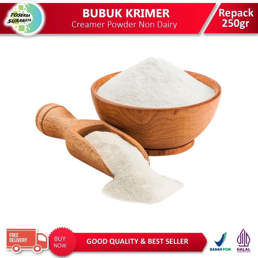 

BUBUK KRIMER / CREAMER POWDER Non Dairy 250gr (Grosir Min 4) - KRIMER BUBUK Berkualitas & HALAL