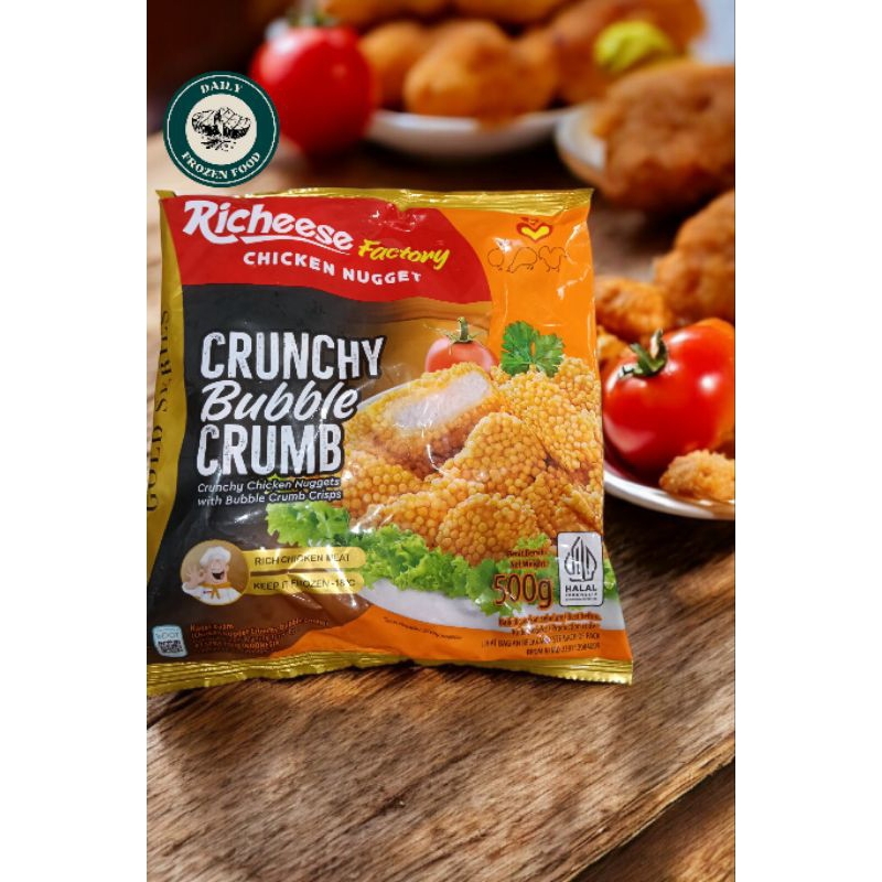 

Richeese Chicken Nugget 500gr / Crunchy Bubble Crumb /Nugget Richeese /Richeese Factory /Crunchy Nugget