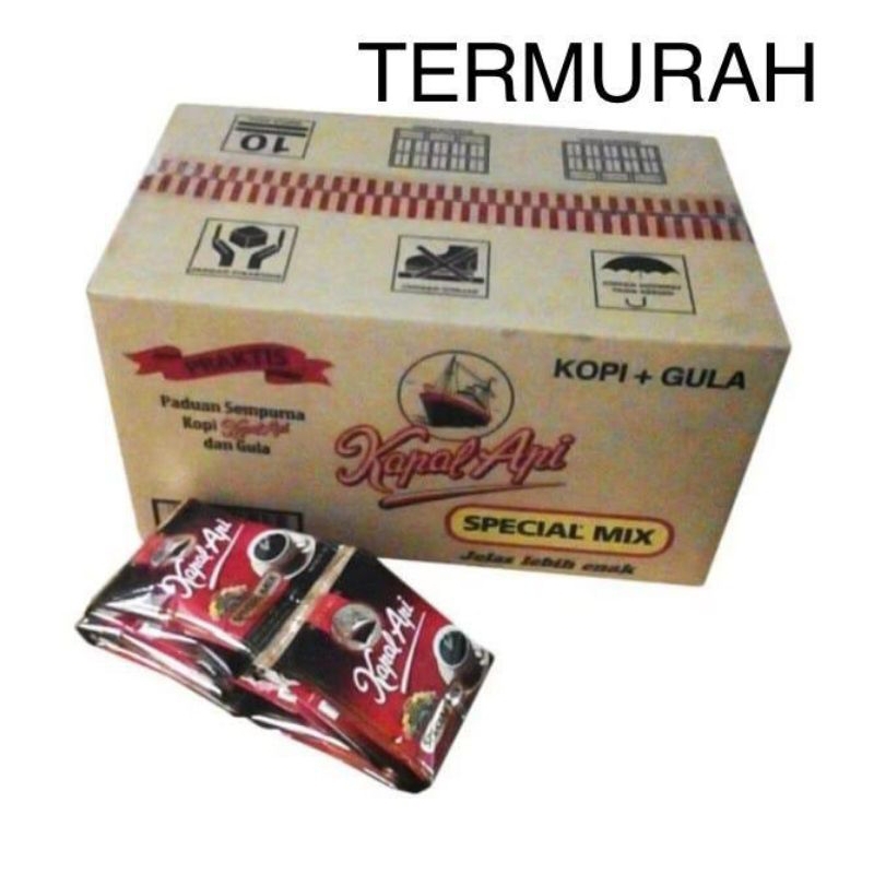 

Kopi Kapal Api Special Mix 23 gr 1 katon dus, 12 renceng (120 pcs)