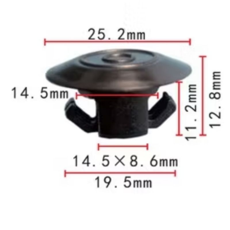 KANCING KLIP SIDE SKIRT TOYOTA INNOVA 2005-2015