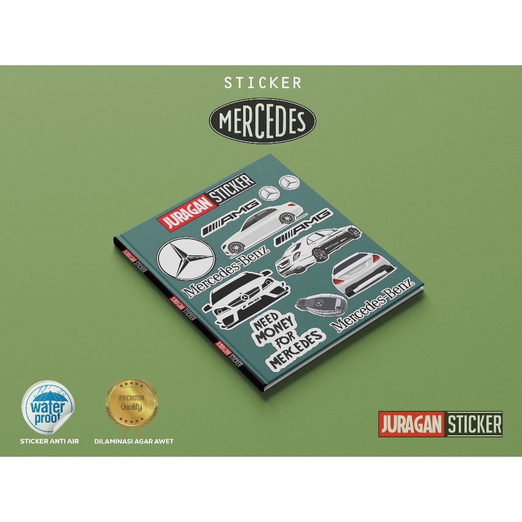 

Stiker Premium Mercedes Aesthetic: Bahan Vynil yang telah di laminasi.