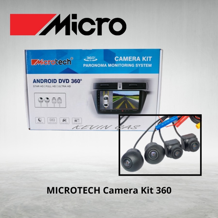 Kamera Mobil 360 1080pixel AHD MICROTECH CAR ANDROID DVD 360 Universal