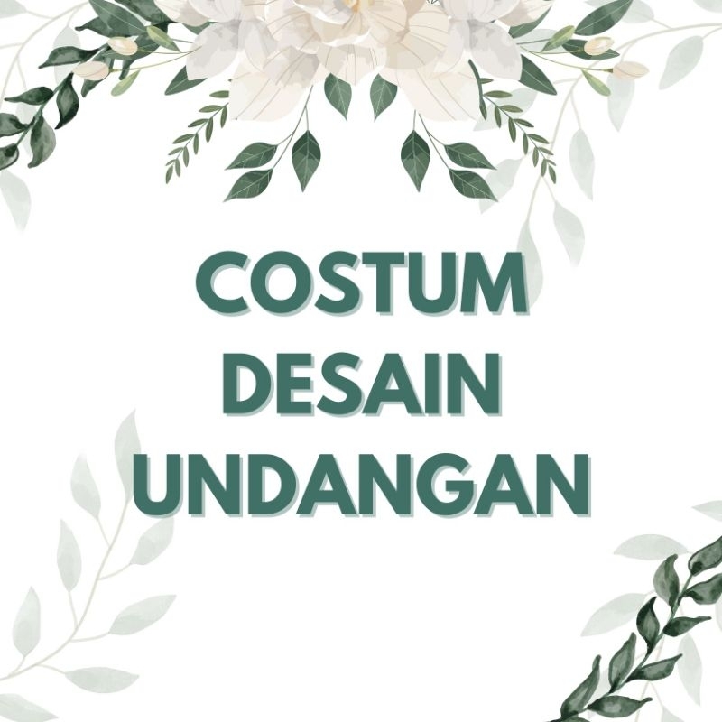 Cetak Undangan Costum Desain / File Sendiri
