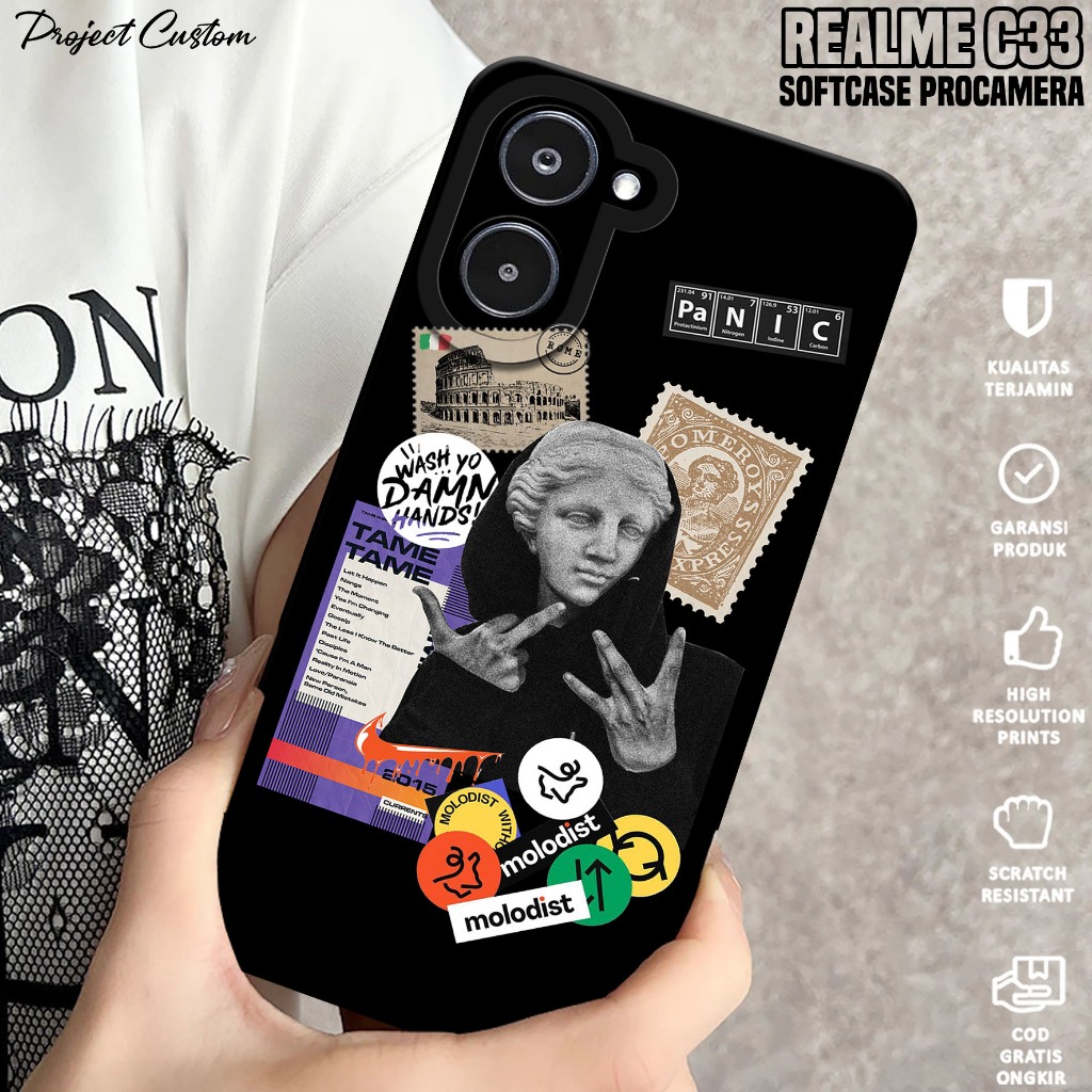 Softcase Hp Realme C33 - Case Hp Realme C33 ( Estetik ) Silikon Hp Realme C33 - Casing Hp Realme C33