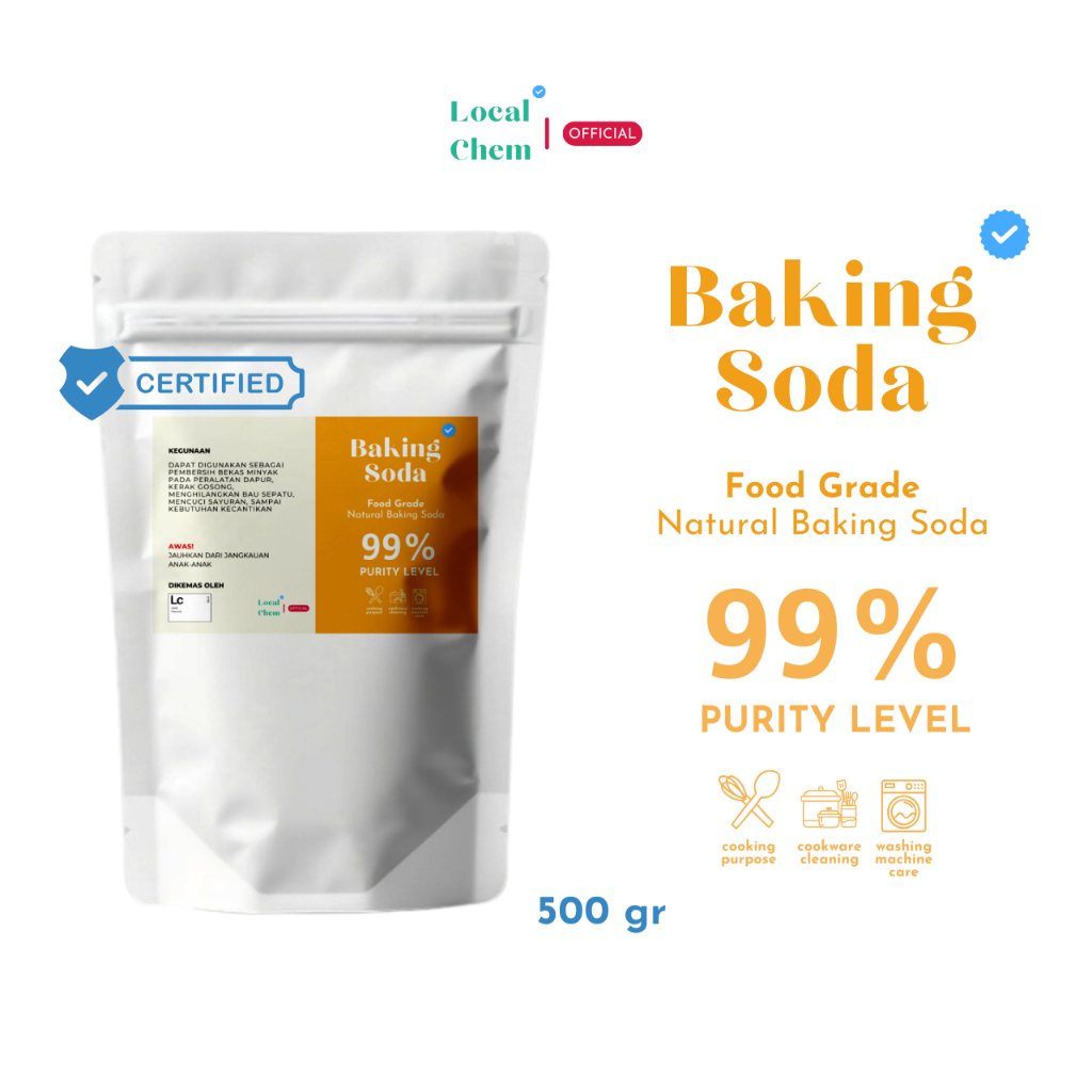 

T4 Baking Soda - Sodium Bicarbonate Food Grade / Soda Kue 500 gr LocalChemical