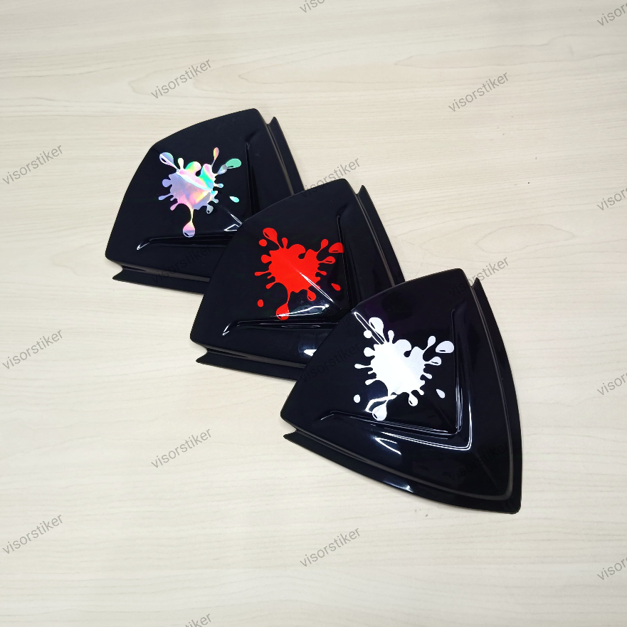 Visor beat karbu mio soul karbu sporty stiker bercak holo windshield beat lama logo sp hologram