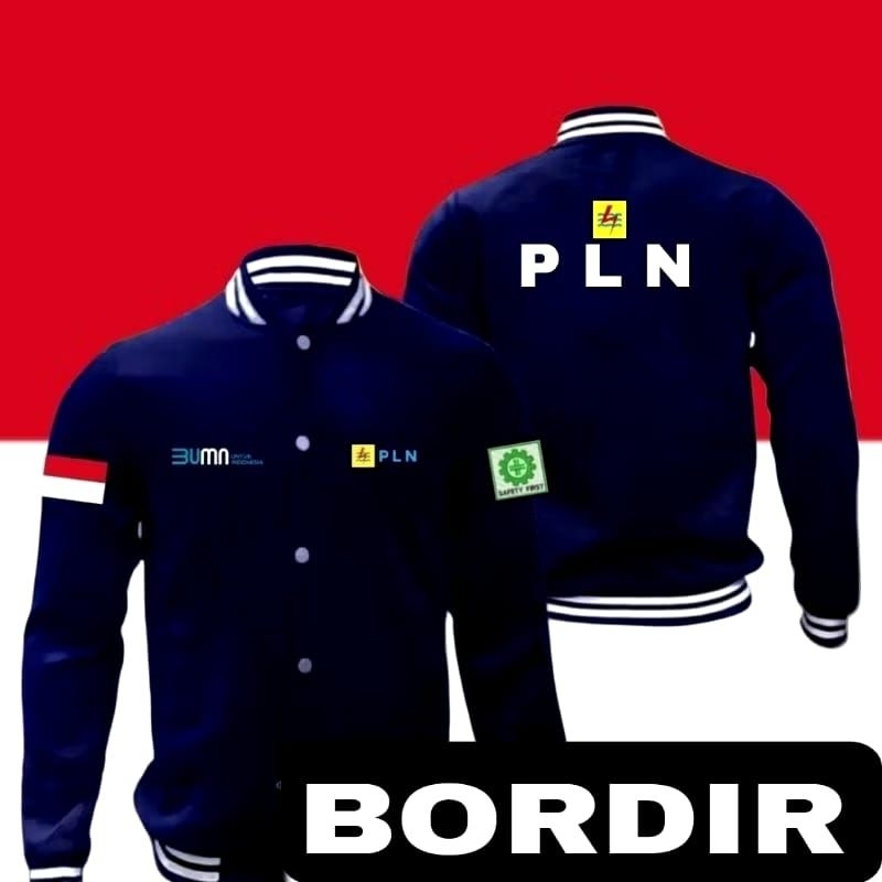 Jaket bordir PLN jaket PLN jaket varsity PLN jaket bordir PLN jaket kerja PLN jaket seragam PLN jake