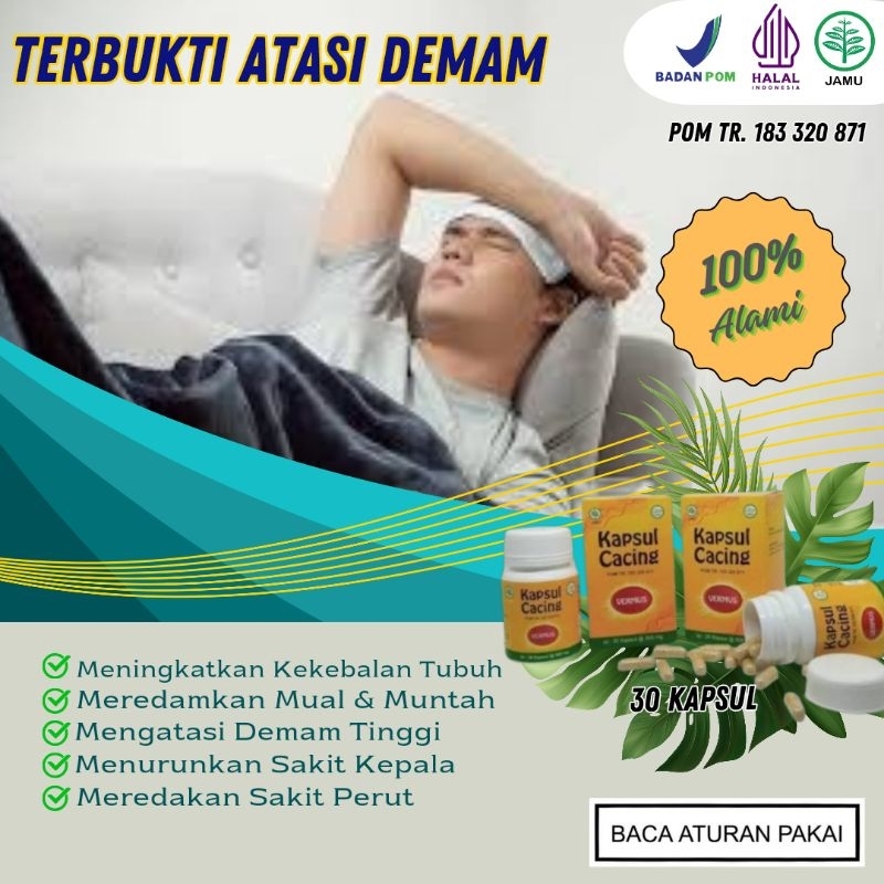 Kapsul Cacing Vermus 100% Alami
