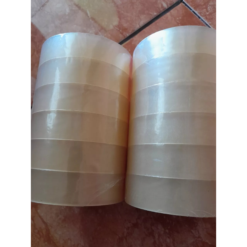 

Lakban Bening 24 MM 90 Yard Isolasi Bening Selotip Bening