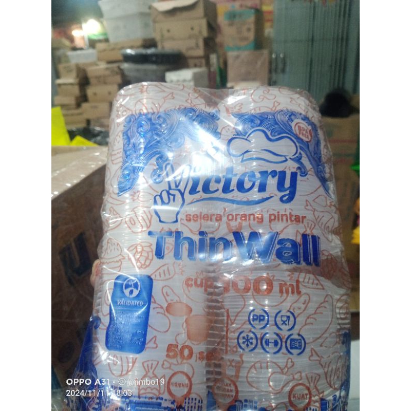 CUP SAOS 100ML VICTORY / CUP SAMBAL 100ML