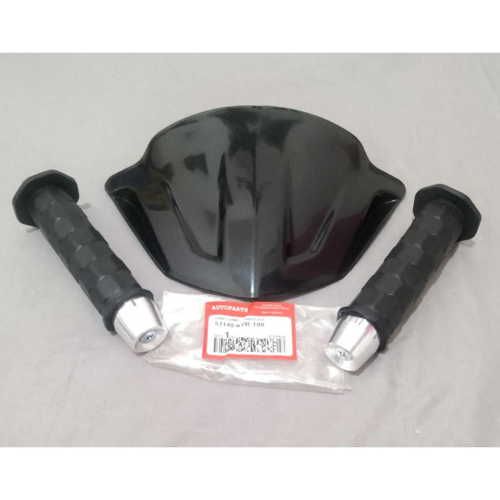 PAKET MURAH VISOR BEAT CARBU 2008-2012 PLUS HANDGRIP KOTAK KOTAK+JALU PCX  BEAT CARBU