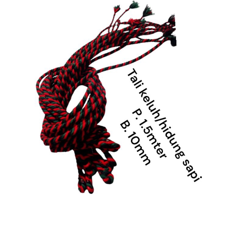 tali tongar sapi 3 warna p. 1.5mtr b. 10mm