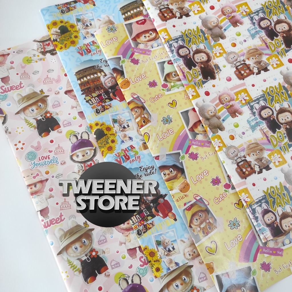

(1PCS) KERTAS KADO KIKY LABUBU VIRAL ± UKURAN 49x64cm