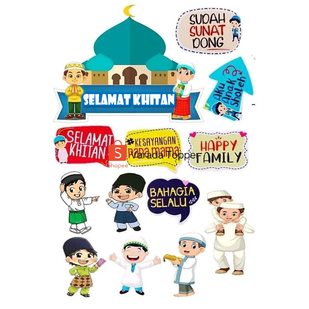 Topper ANAK KHITAN Custom/Topper Anak SUNAT/KHITANAN