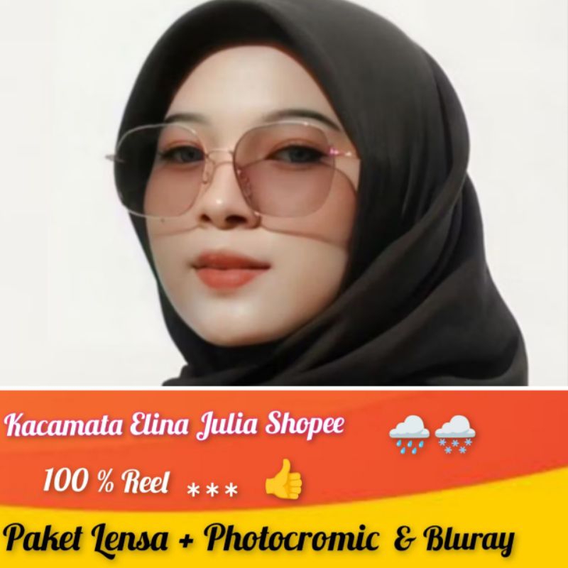 FRAME KACAMATA MINUS 1318 PAKET PHOTOCROMIC