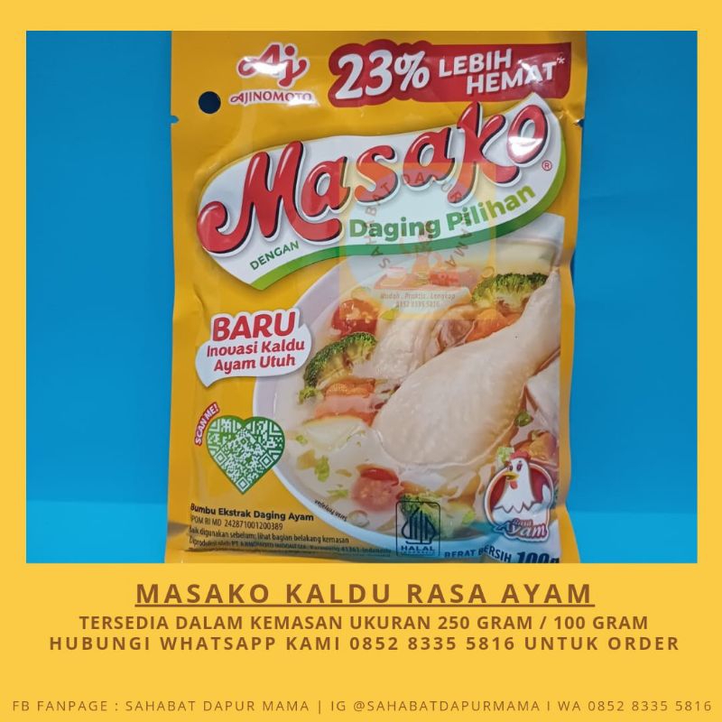 

Masako Kaldu Rasa Ayam 100gram