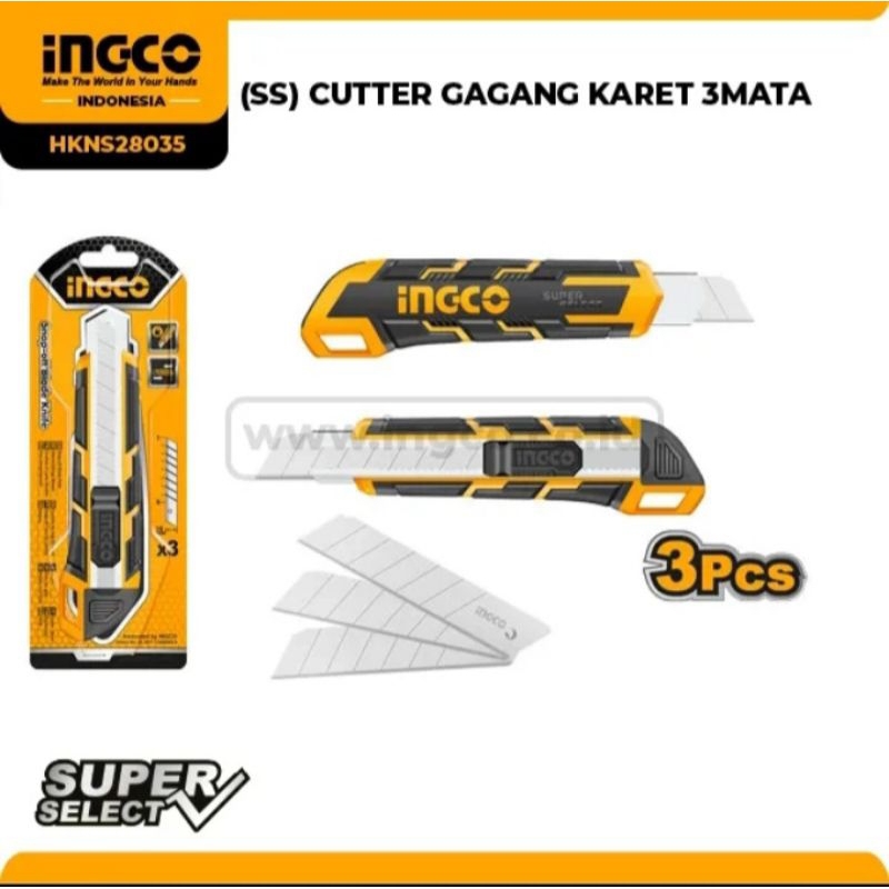 

CUTTER GAGANG KARET 3MATA INGCO
