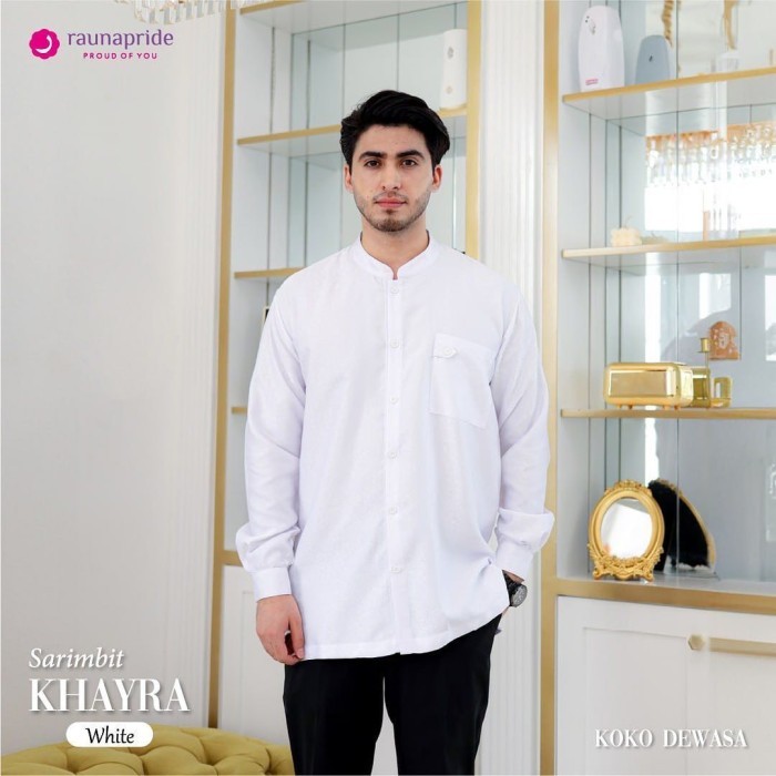 KOKO DEWASA RAUNA RKF KHAYRA LENGAN PANJANG KANCING WHITE.