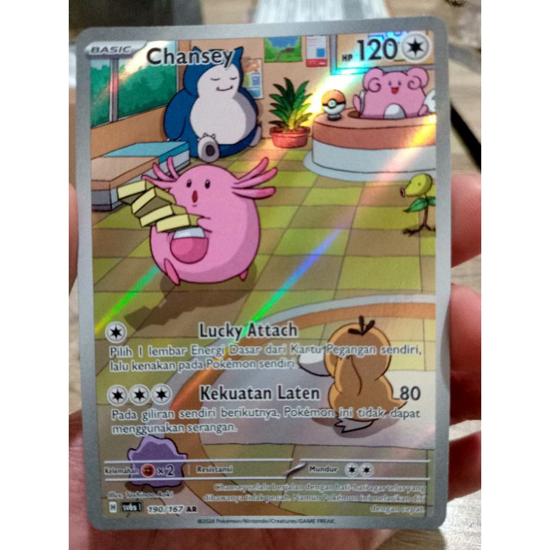 KARTU POKEMON CHANSEY AR INDONESIA HOLO
