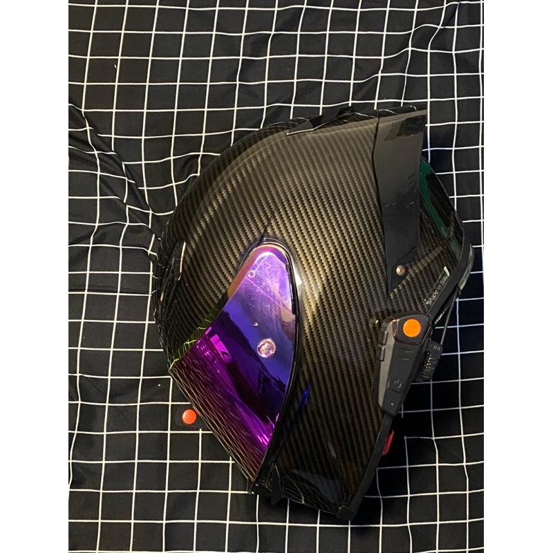 Helm Clone AGV Pista Carbon Waterprinting 1:1 + BT-S2