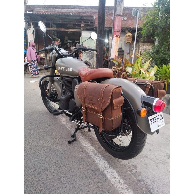 sidebag royal enfield classic 350 reborn , royal enfield signals 350 , meteor , triumph