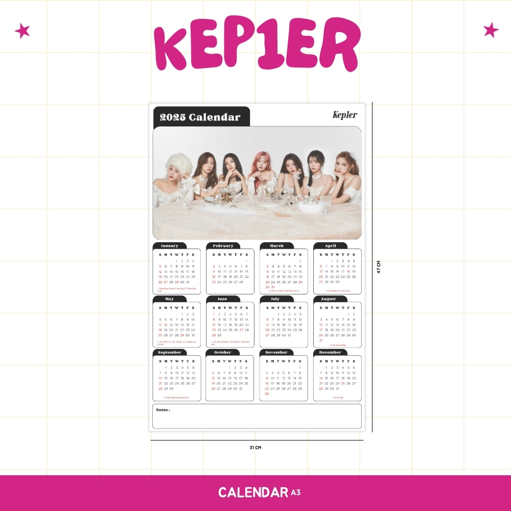 

2025 KALENDER KEP1ER KPOP + LAMINASI 2SISI IDOL KOREA MURAH UNOFFICIAL KEP1IAN YUJIN MASHIRO XIAOTING CHAEHYUN DAYEON HIKARU BAHIYYIH YOUNGEUN YESEO READY STOCK !