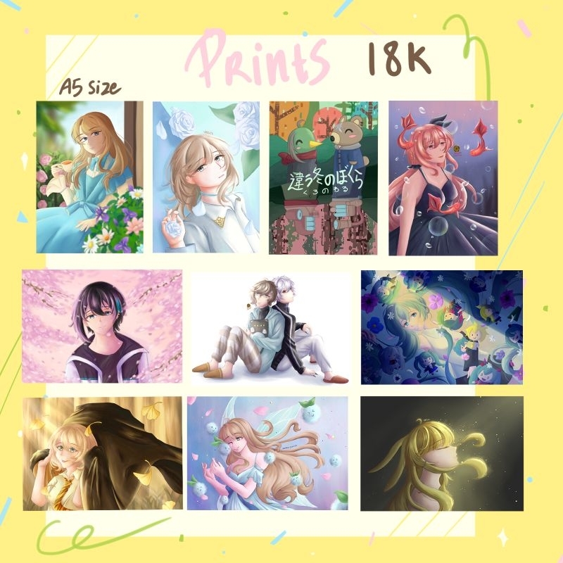 [fanmerch] Nijisanji Jp Chronoir Kanae & Kuzuha, Mayuzumi Kai Prints