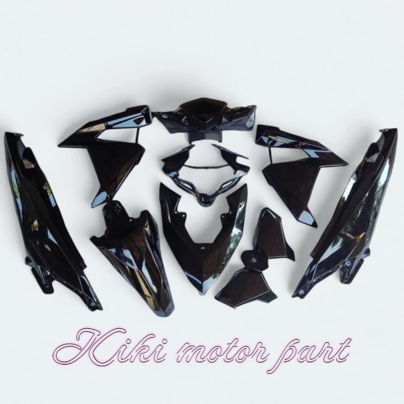 Cover body halus vario 125 - 150 led old hitam