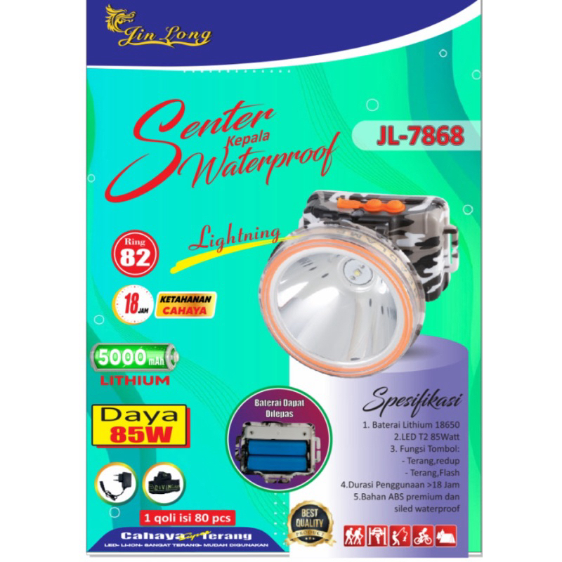 senter kepala jinlong 7868