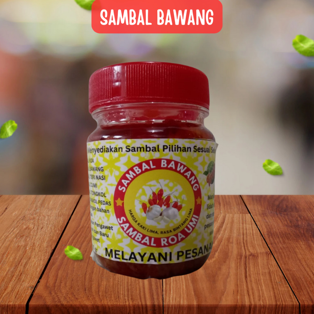 

Sambal Bawang Pedas Fresh 200 Gr Produksi Sambal Roa Umi Dengan Bahan Berkualitas