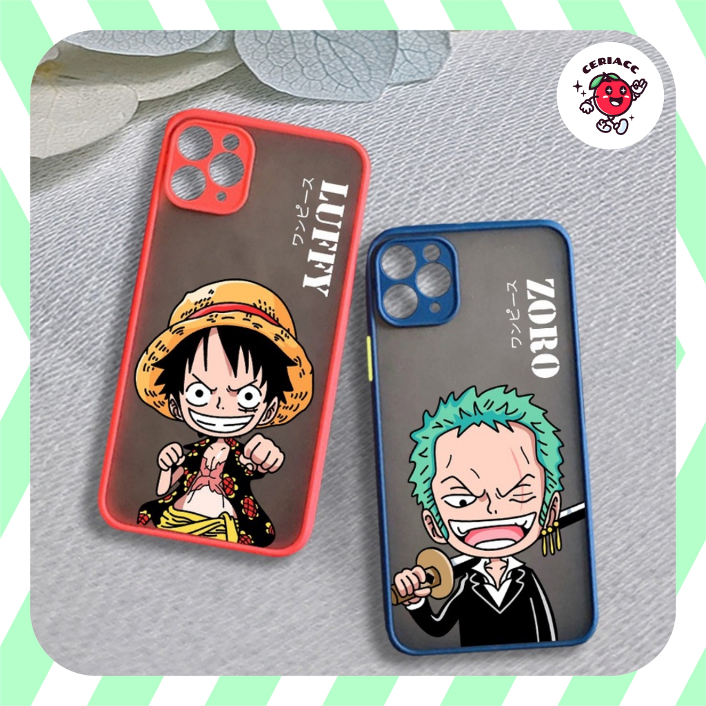 PRINTING HYB Motif Luffy Zoro Red Navy case mi 11 lite redmi 4a 4x 5a 6a 7a 8 8a pro 9 9a 9c note 10