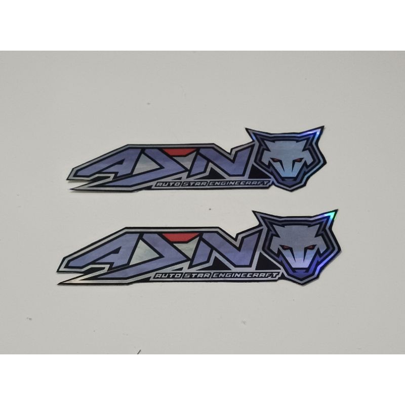 

stiker hologram cutting laser ASN auto star enginecraft