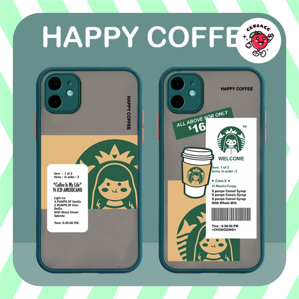 PRINTING HYB Motif Starbucks case mi 11 lite redmi 4a 4x 5a 6a 7a 8 8a pro 9 9a 9c note 10 4g 5G not