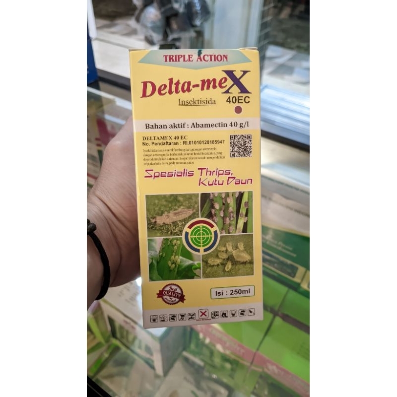 DELTAMEX BROWN/cokelat insektisida 40 ec bahan aktif abamectin 40 g/l kemasan 250 ml