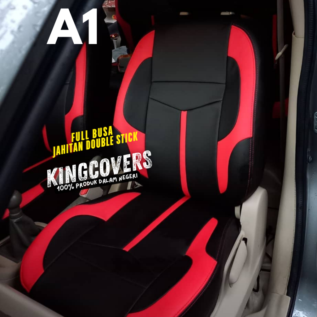 SARUNG JOK MOBIL AVANZA/XENIA 2016-2021 3 BARIS BAHAN MBTECH MEWAH DAN TAHAN LAMA